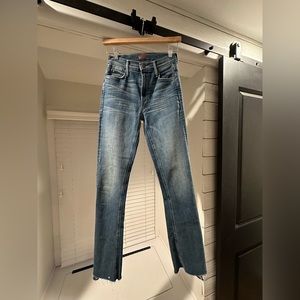 Mother Runaway Step Fray Denim Leaps and Bounds Size 26 (Never worn)